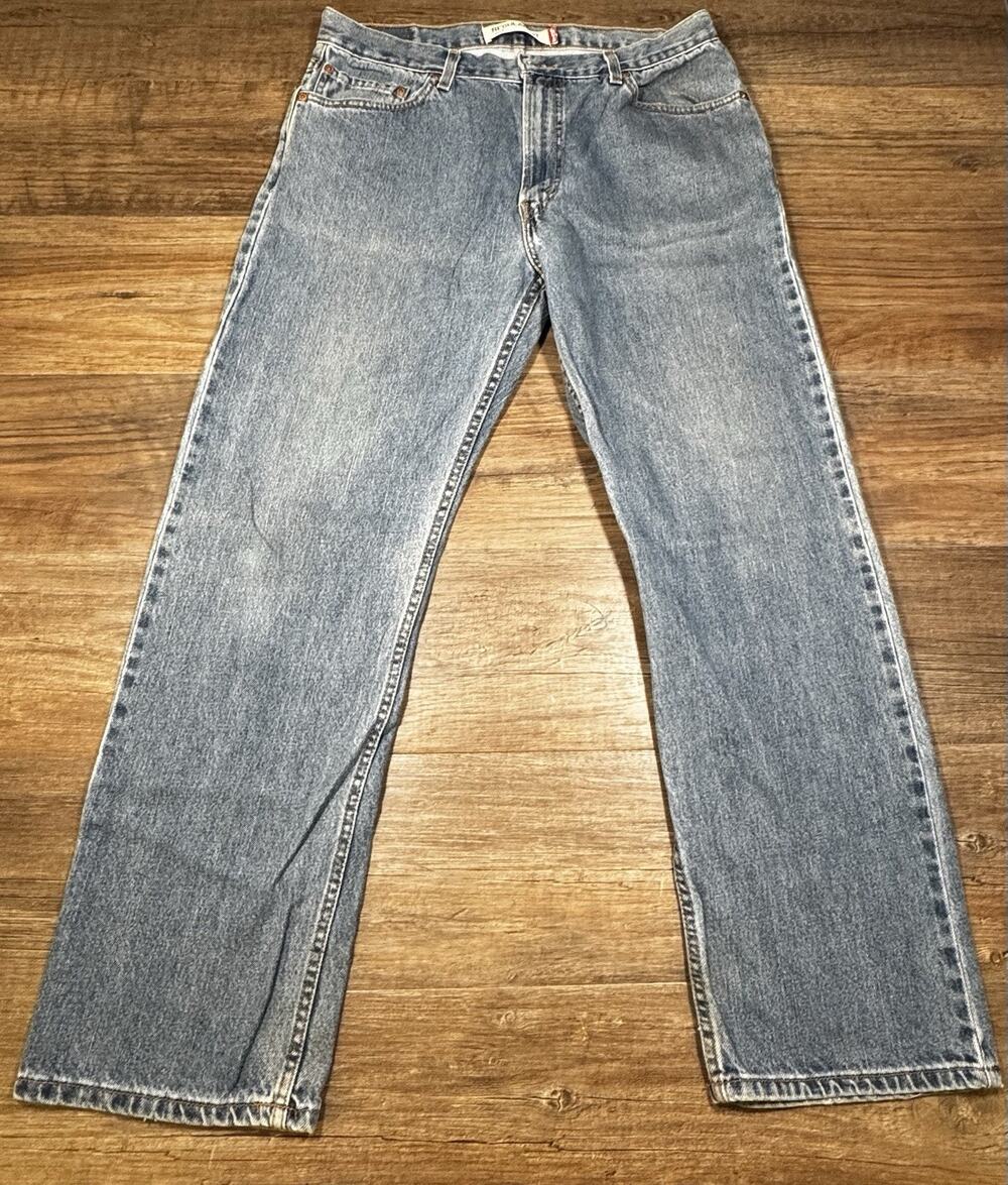 Levi’s 505 Regular Fit Men’s Jeans W38 L32 Blue Denim Straight Leg Medium Wash